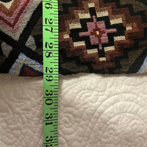 Carpetbag Fit&Flare Geometric Patterned Sleeveless, Crew Neck Lined Dress, Med - Picture 10 of 11